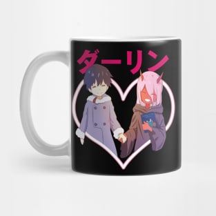 Little Zero Two and Hiro Mug